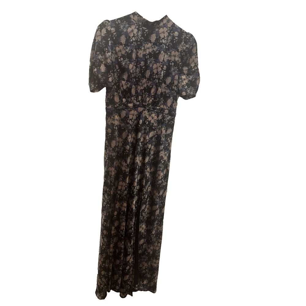 Astr The Label  Floral Mock Neck Maxi Dress Sz L